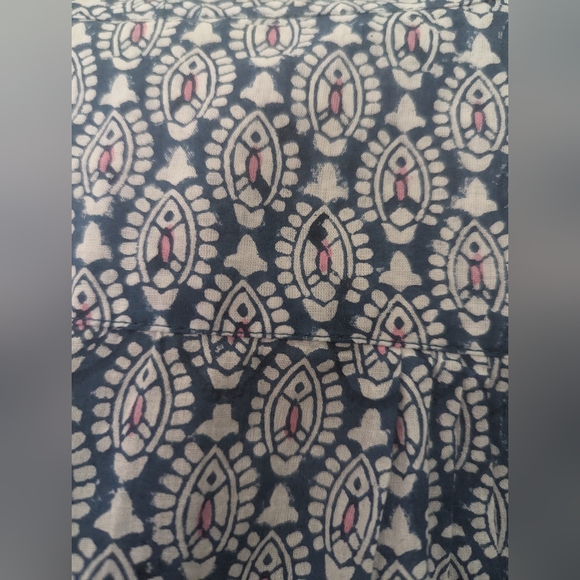 Roberta Roller Rabbit - Blue and white fish print tunic top, size M, NWOT - Picture 4 of 4